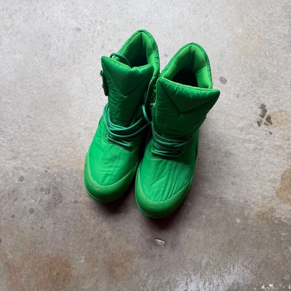 Bottega Veneta Puddle Bomber Boot's Green Mens 44